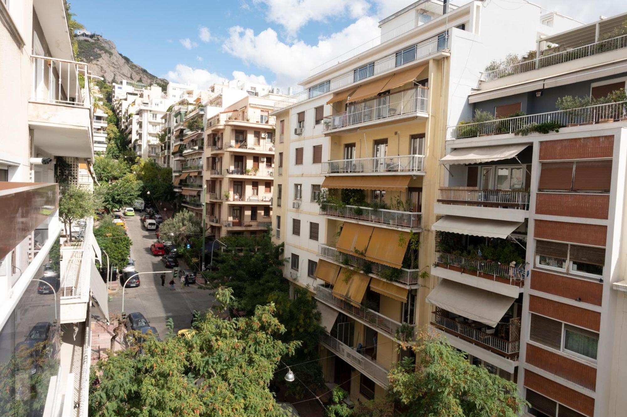 Ferienwohnung Phaedrus Living Luxury Penthouse Ploutarchou Athen Zimmer foto
